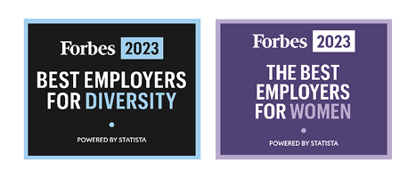 Forbes 2023 logos - Ranking UC Davis best employer for Diversity and  Women employees. 